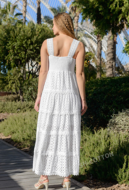 Kleid Weiß 4076 F FRESH COTTON